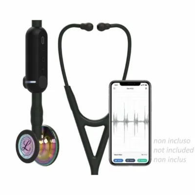 3M LITTMANN CORE DIGITAL STETHOSCOPE – 8572 – qara – yüksək cilalı göy qurşağı rəngi